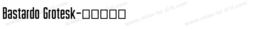 Bastardo Grotesk字体转换